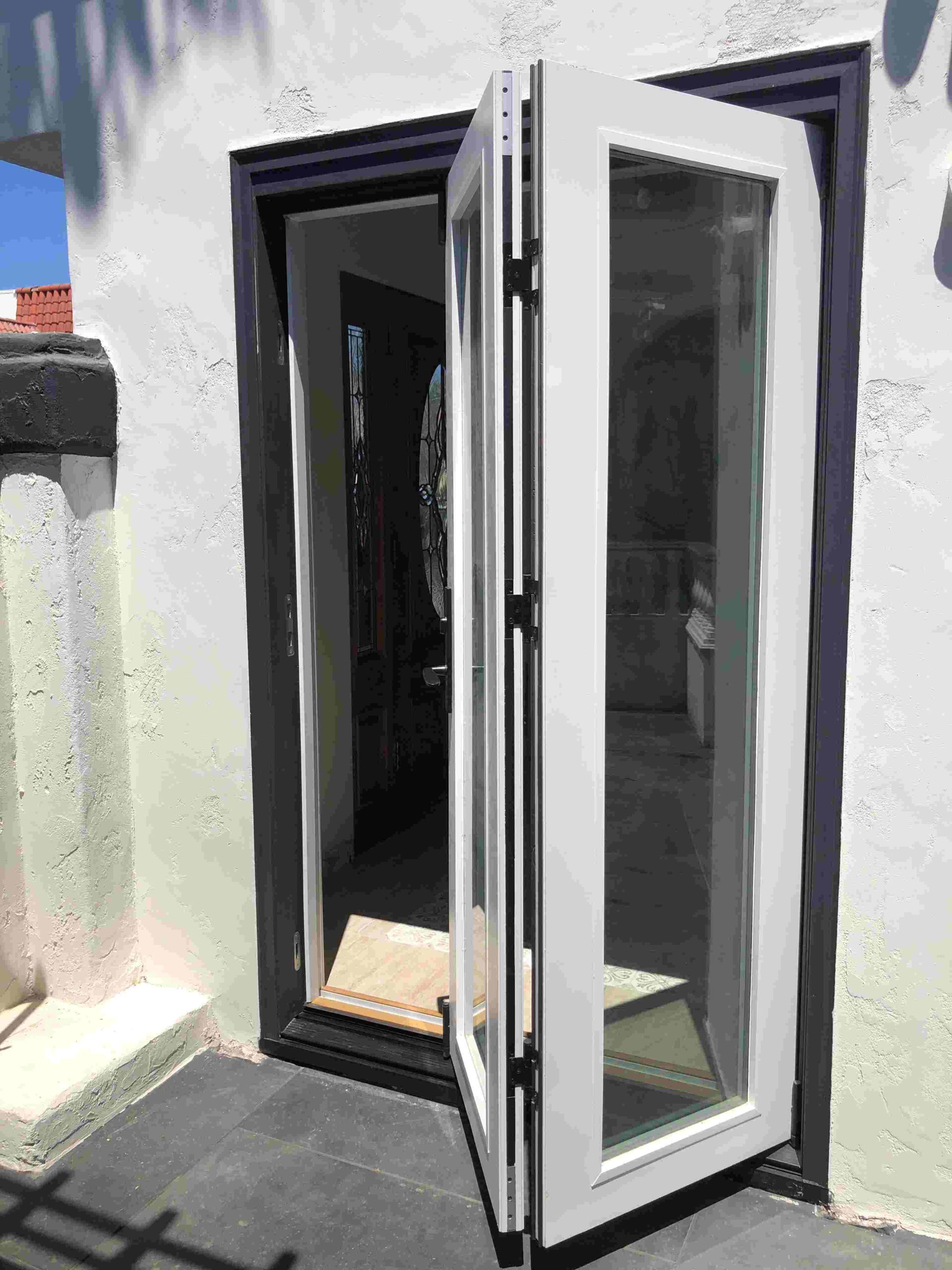 Two Panel Bi-Fold Door Installation in Belmont Shore, CA